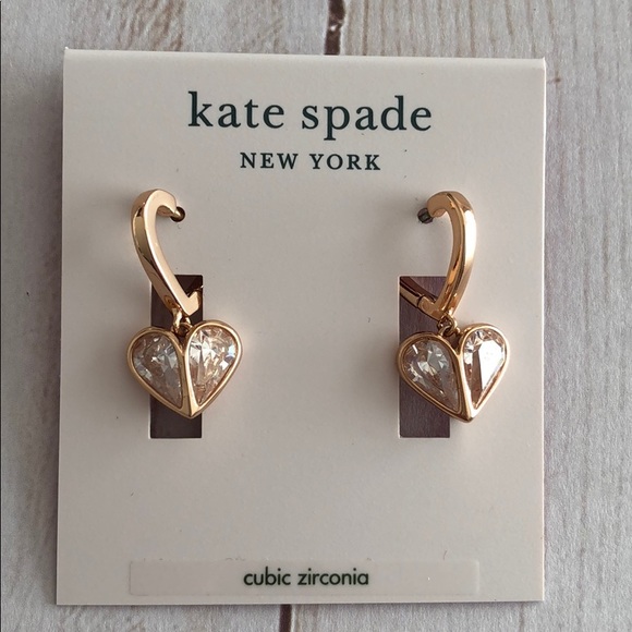 kate spade Jewelry - Kate spade dangle hearts earrings